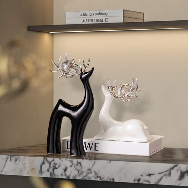 Deer Crystal Ball Ornament - Home Decoration - 图片 3