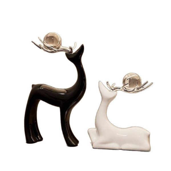 Deer Crystal Ball Ornament - Home Decoration - 图片 4