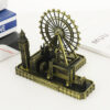 Ferris wheel, Big Ben, Tower of London Bridge, architectural model, handmade ornaments