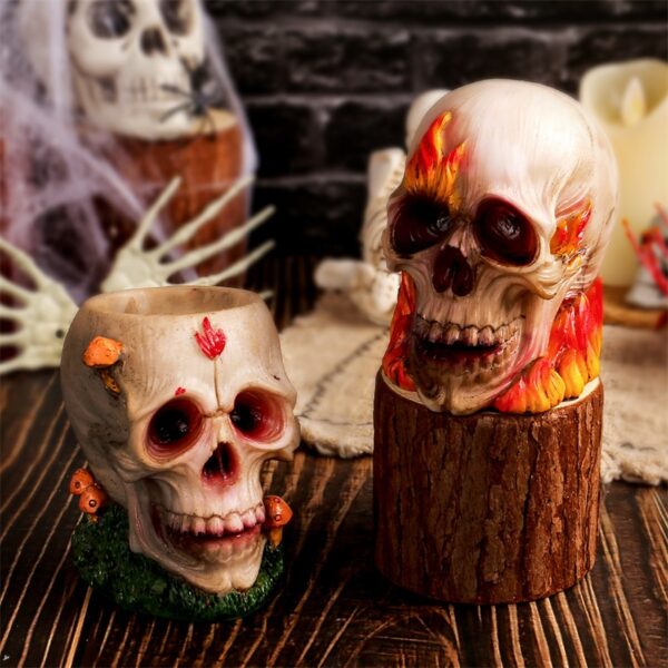 Halloween Skull Crafts Ornament - Scary Atmosphere Decoration - Imagen 3