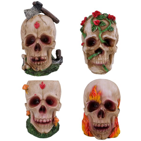 Halloween Skull Crafts Ornament - Scary Atmosphere Decoration - Imagen 5