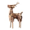 Handmade solid wood deer handicraft ornament