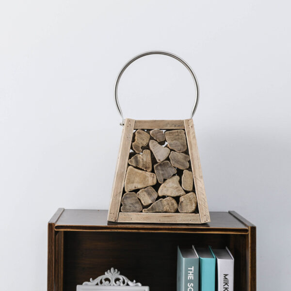 Handmade wooden splicing wind lamp candle holder handicraft ornament - صورة Handmade wooden splicing wind lamp candle holder handicraft ornament - صورة 4
