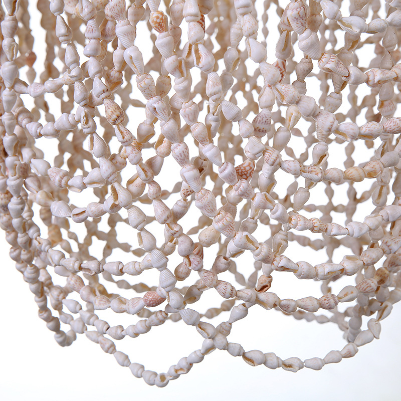 Natural large long marine shell wind chimes