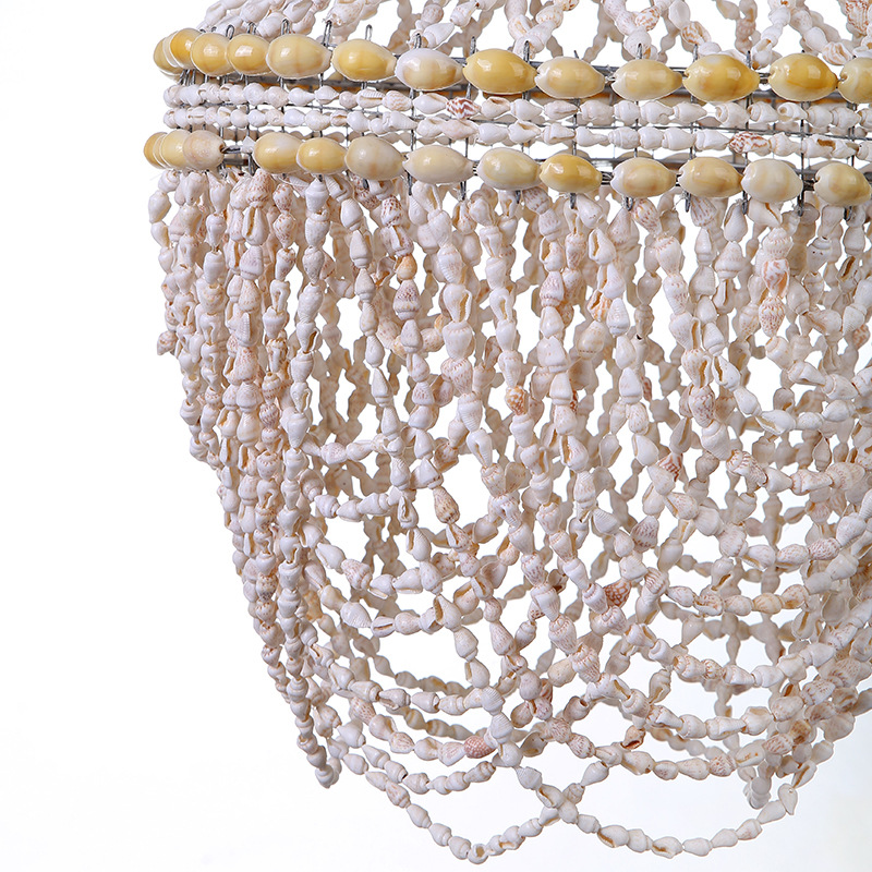 Natural large long marine shell wind chimes