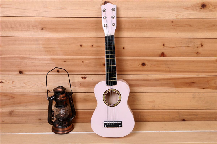 21-inch multicolored wooden guitar for children to learn-wooden crafts