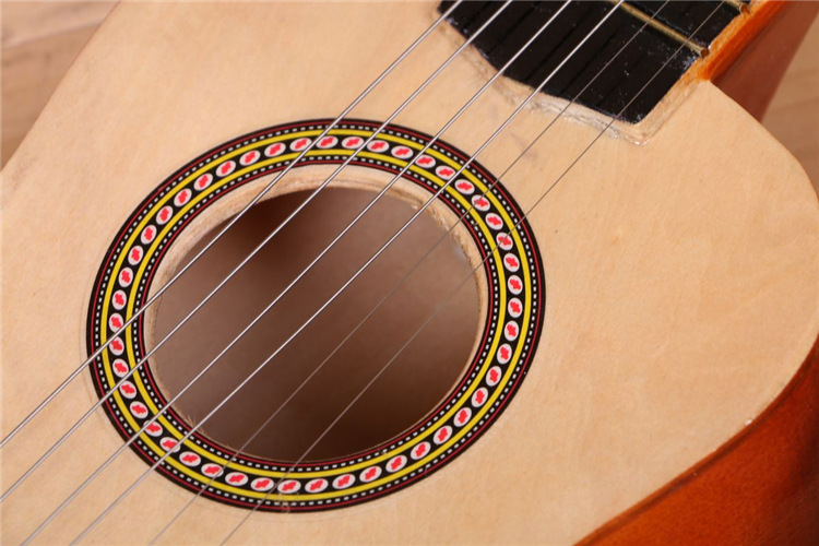 21-inch multicolored wooden guitar for children to learn-wooden crafts