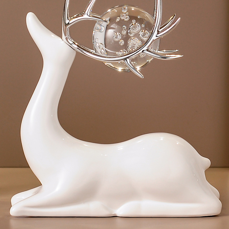 Deer Crystal Ball Ornament - Home Decoration