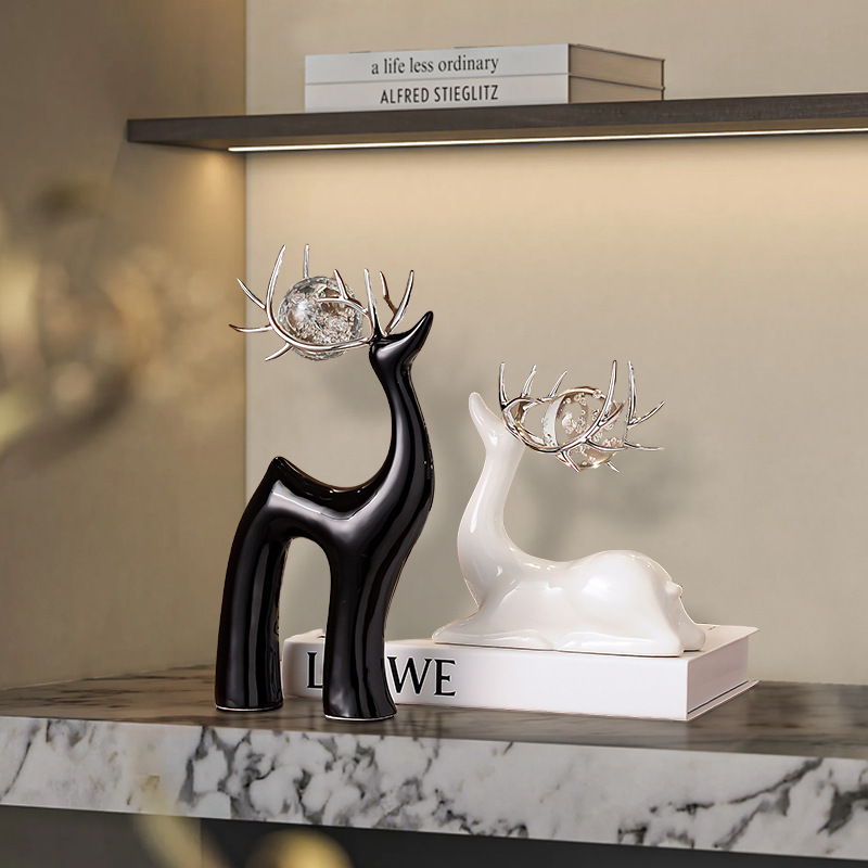 Deer Crystal Ball Ornament - Home Decoration