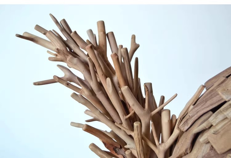 Wooden squirrel animal handicraft ornament