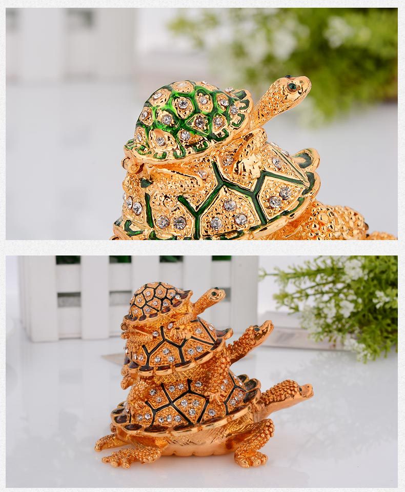 Three-layer painted beetle handicraft ornament