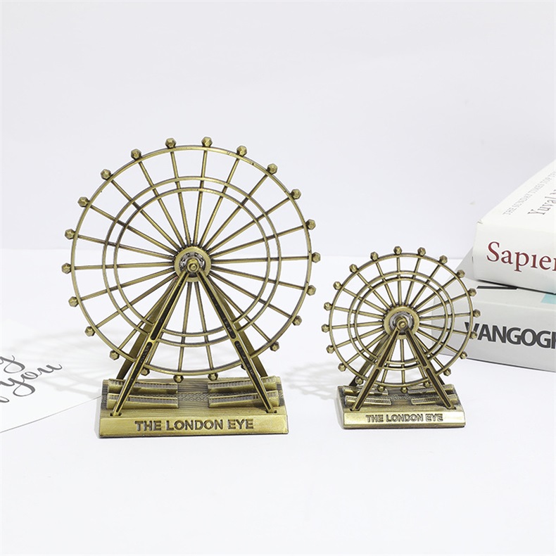 Metal Ferris wheel, construction model, crafts, ornaments