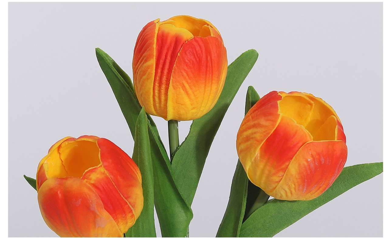 Artificial Tulip LED Potted Plant Ornament-False Flower Potted Plant Crafts