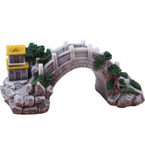 Micro landscape garden arch bridge resin handicraft ornament