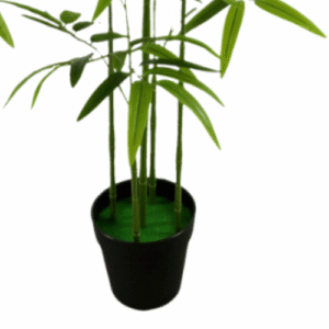 Simulated Bamboo Crafts with Green Plants - Artificial Simulated Flowers