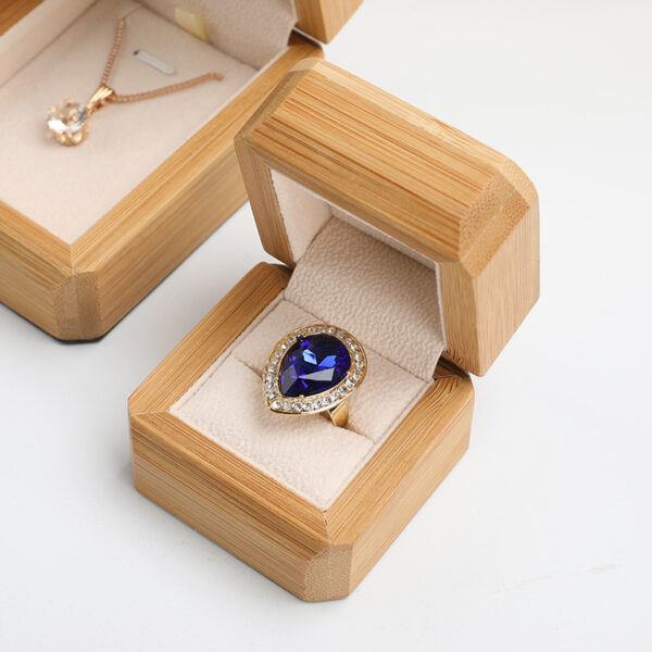 Wooden Jewelry Packaging Gift Box - Solid Wood Crafts - Imagen 5