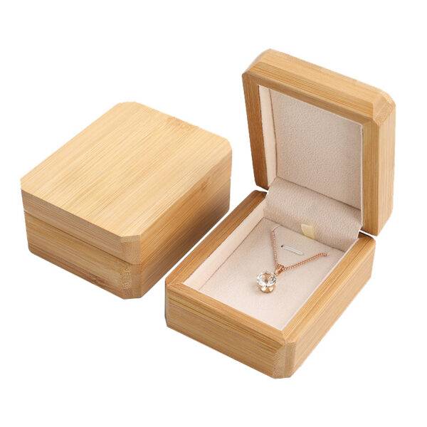 Wooden Jewelry Packaging Gift Box - Solid Wood Crafts - Imagen 6