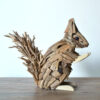 Wooden squirrel animal handicraft ornament