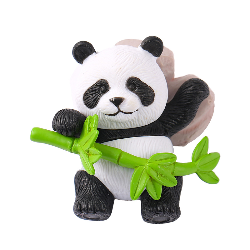 8 Bamboo Panda Resin Ornaments: A New Choice for Mengqu Home Decoration