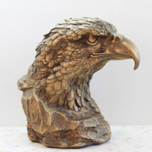 Ancient copper eagle head, resin, crafts, ornaments