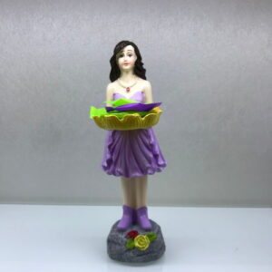 Beautiful woman, tray, ornaments, resin crafts