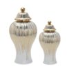 Ceramic vase with gold pattern, light, luxury, ornaments