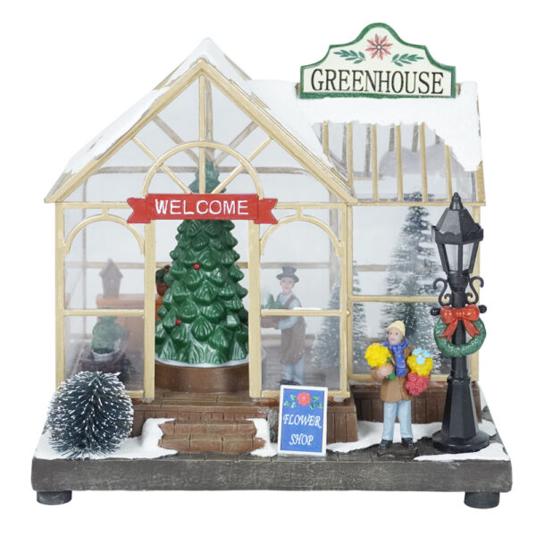 Glossy Christmas House Craft Ornaments - Bild 3