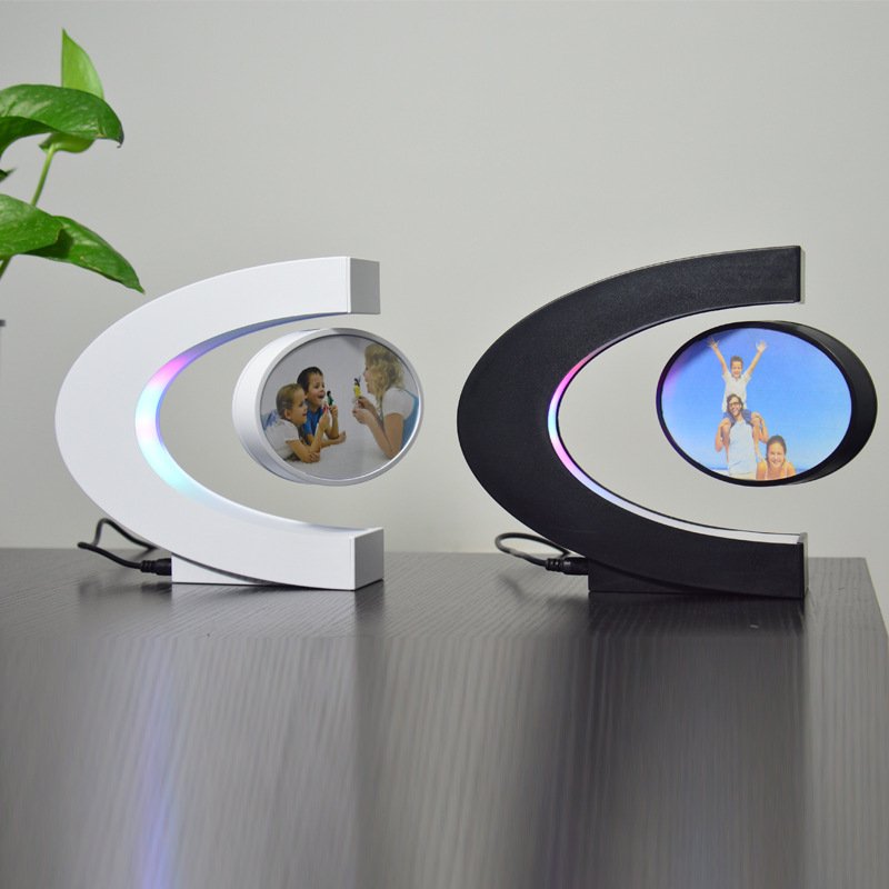 Magnetic levitation C-shaped photo frame craft ornaments