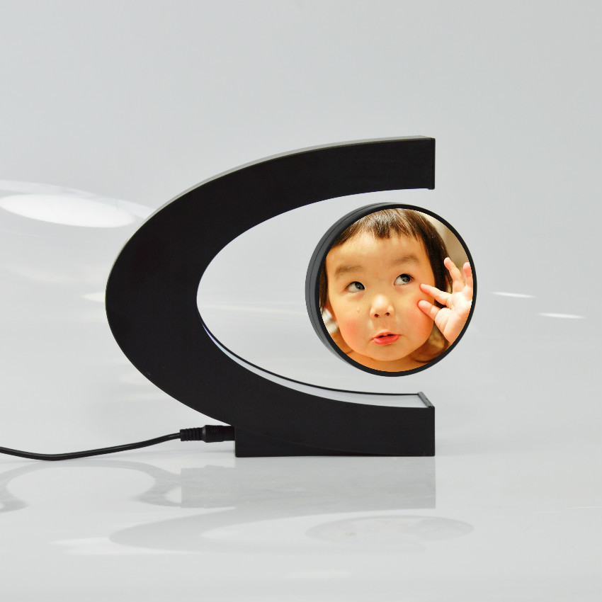 Magnetic levitation C-shaped photo frame craft ornaments