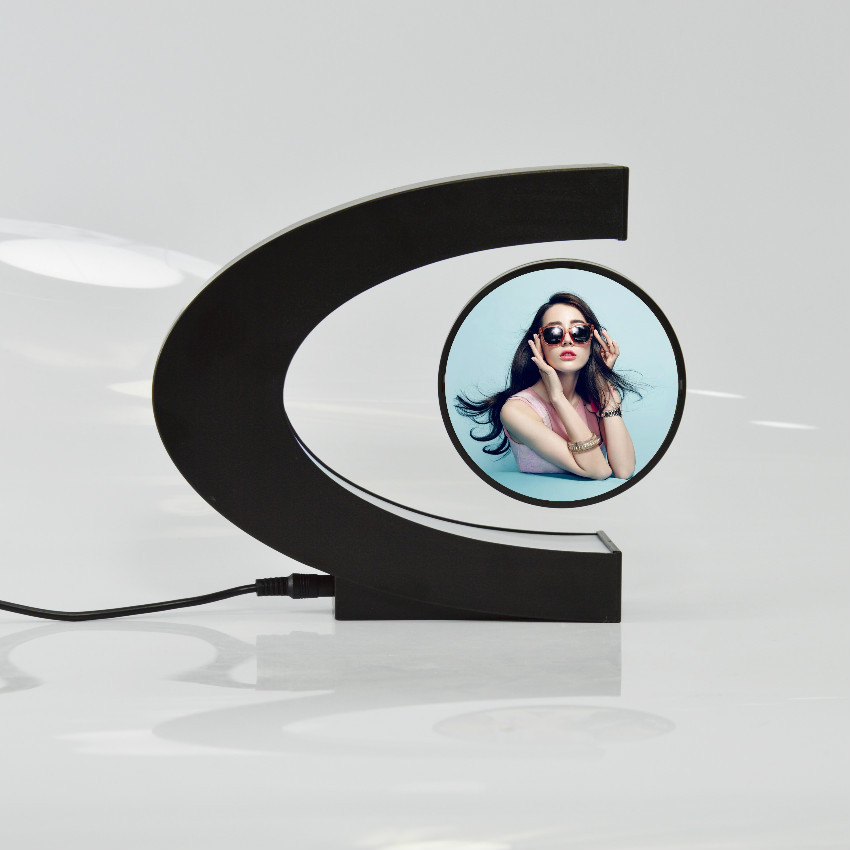 Magnetic levitation C-shaped photo frame craft ornaments