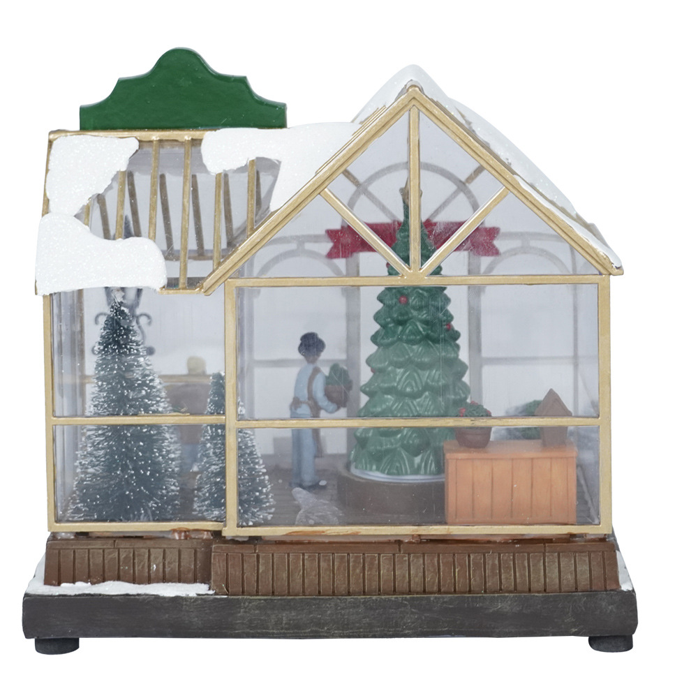 Glossy Christmas House Craft Ornaments