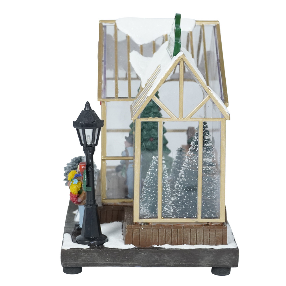 Glossy Christmas House Craft Ornaments