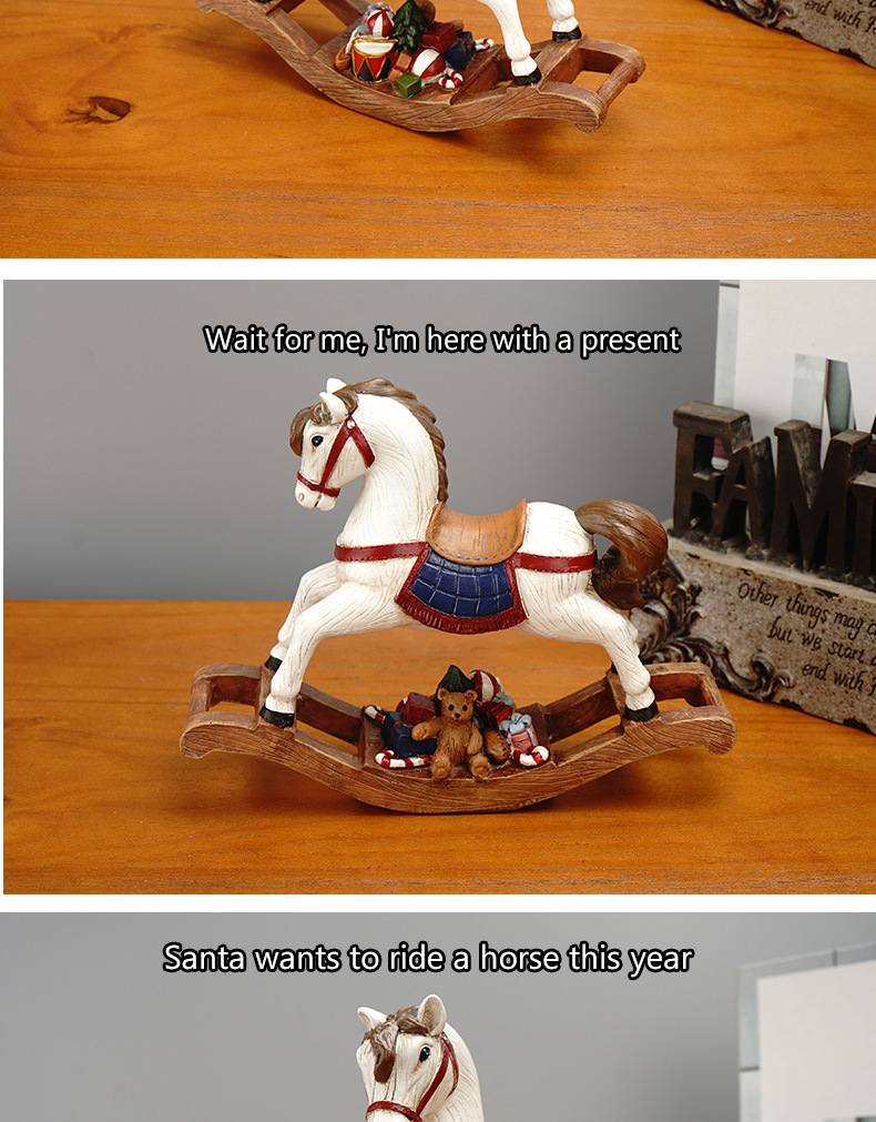 Christmas Trojan Horse, Resin Crafts, Room Decorations