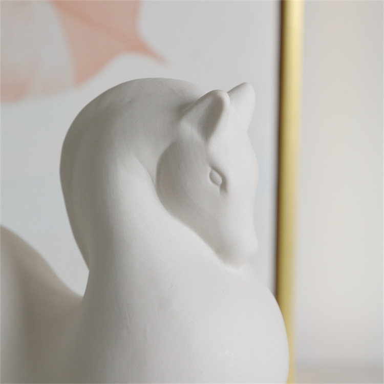 Ceramic decoration in the shape of a fat horse, crafts, ornaments, ornaments