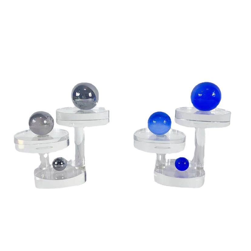 Geometric glass crafts, desk decoration, ornaments, ornaments