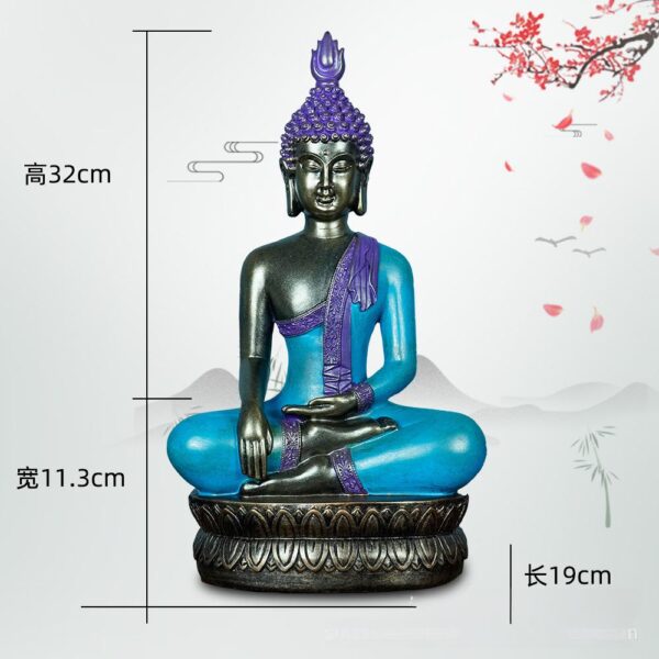 South East Asia Style Buddha Resin Ornaments - 图片 2