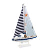 Blue and white shell sailboat style handicraft gift
