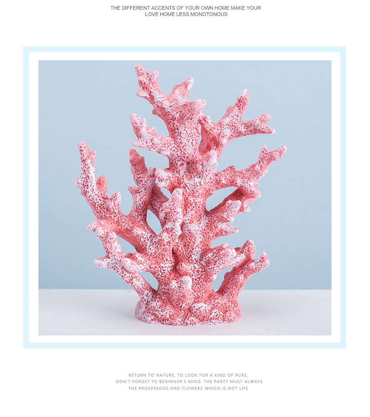 Resin ornaments in the shape of coral, Mediterranean simulation, ornaments, ornaments