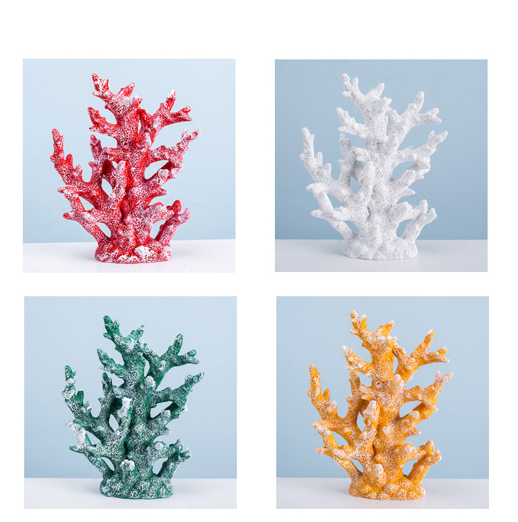 Resin ornaments in the shape of coral, Mediterranean simulation, ornaments, ornaments